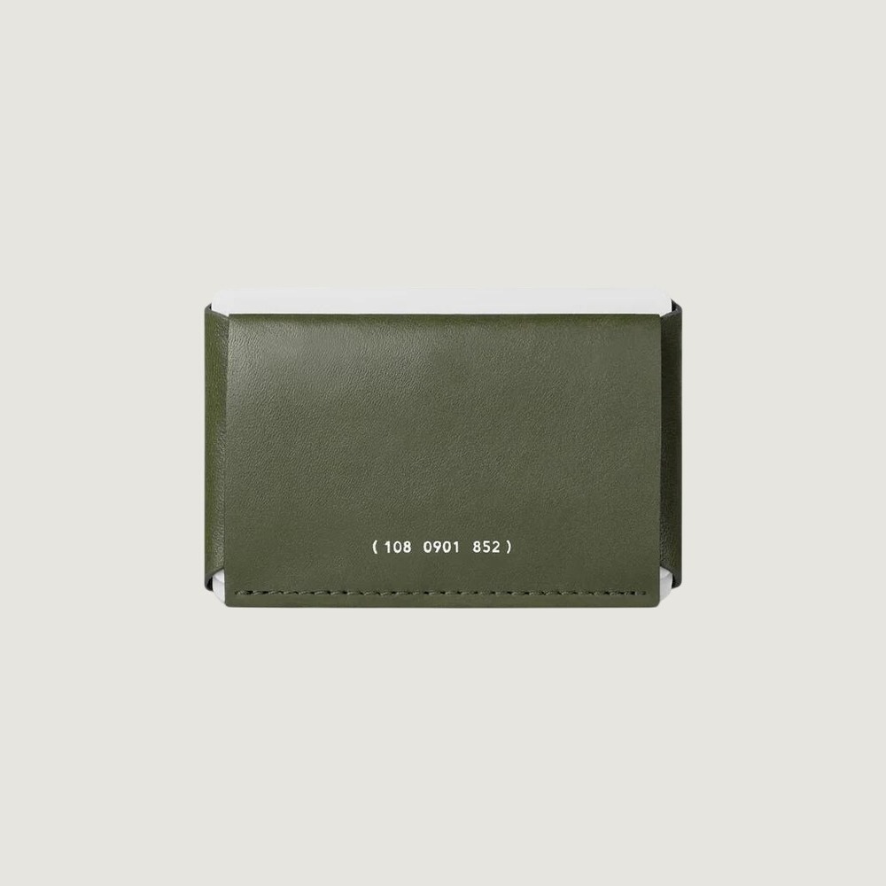 Grams(28) Card Holder 108 Card Sleeve Olive Green